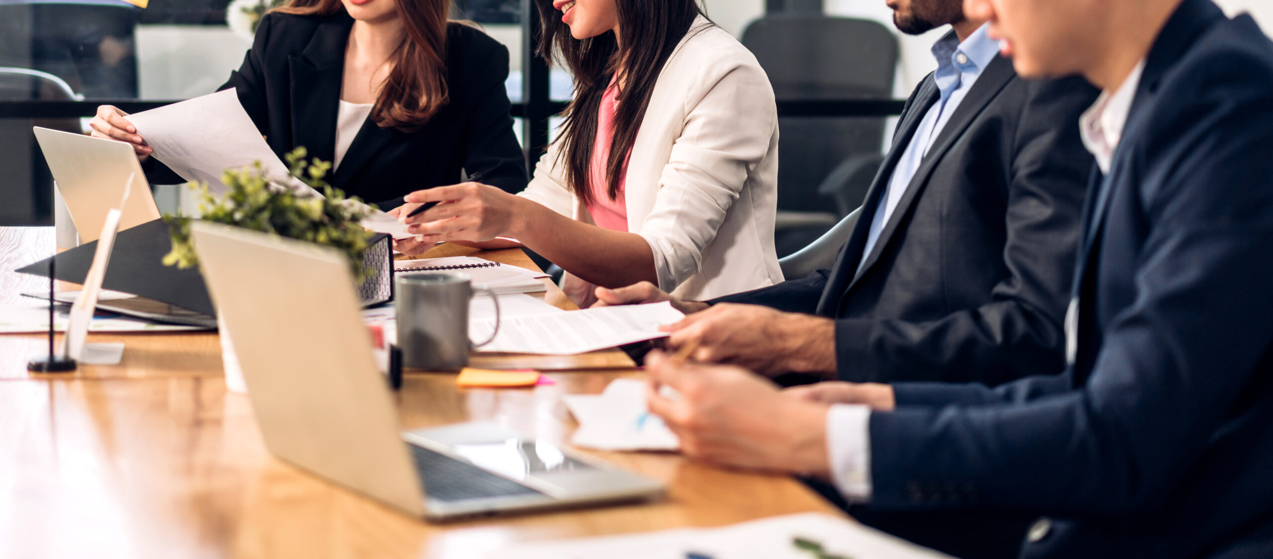 Business professionals in discussion